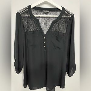Express blouse black size M